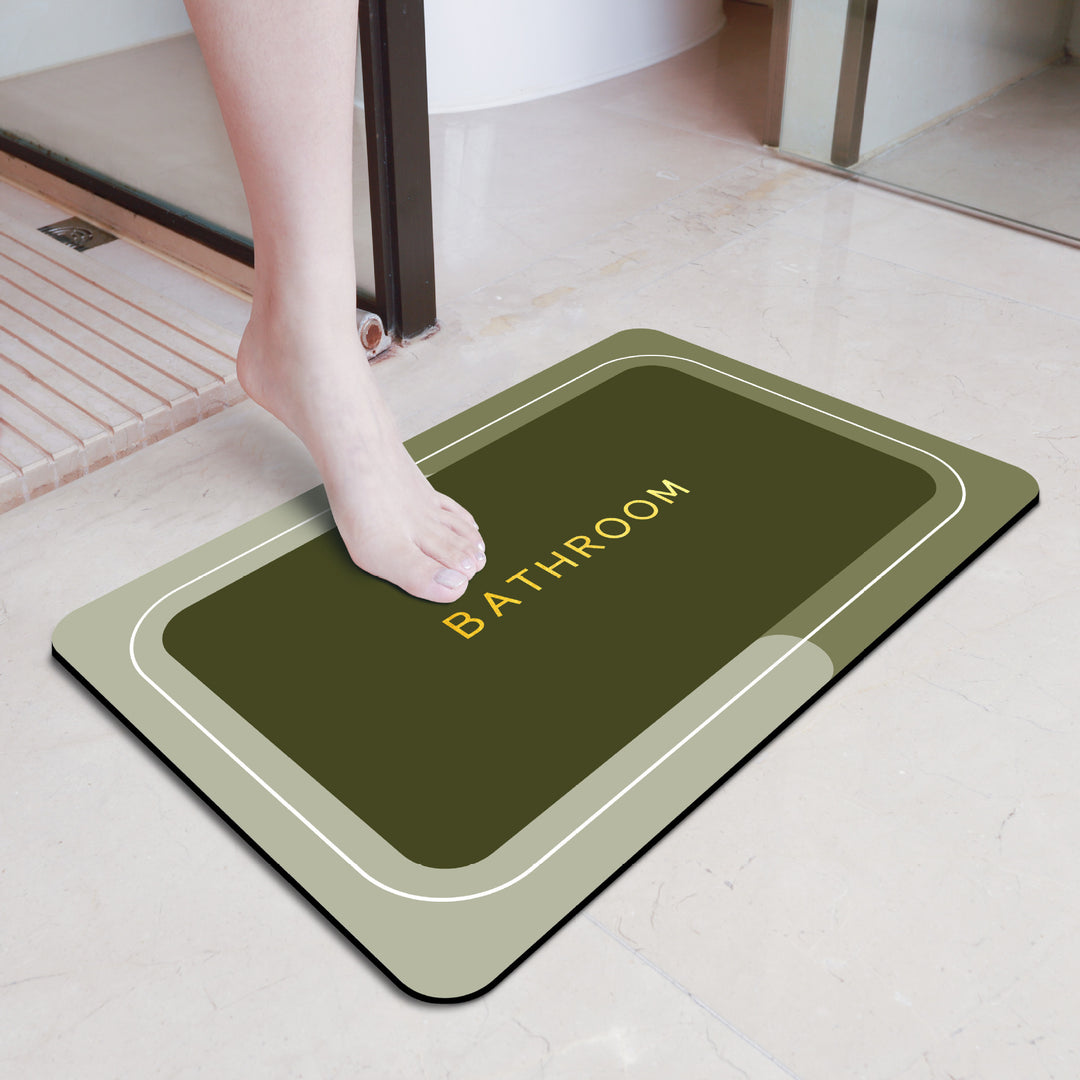 Elegant Floral Bathroom Mat Kalsten