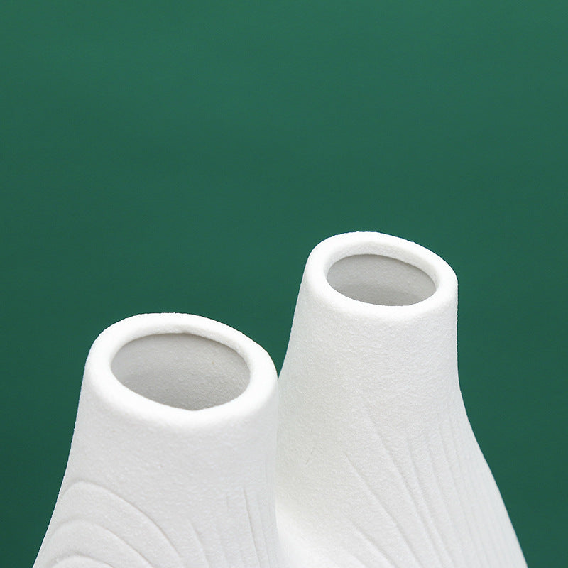 Unique Dual Chamber Ceramic Vase Kalsten