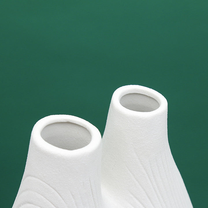 Unique Dual Chamber Ceramic Vase Kalsten