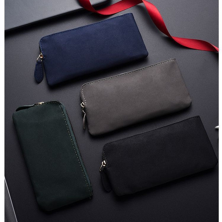 Premium Leather Zippered Wallet Organizer Kalsten