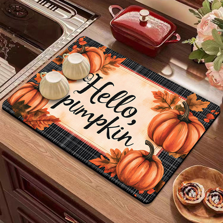 Festive Winter-Themed Kitchen Counter Mat Kalsten