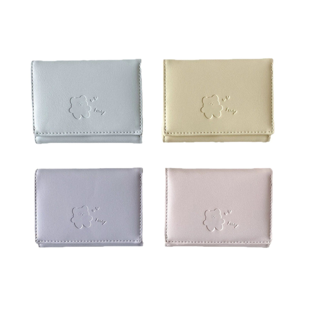 Cute Leather Tri-Fold Wallet Kalsten