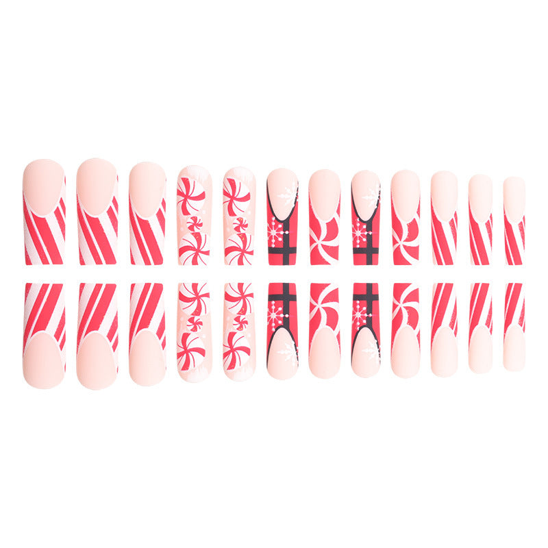 Holiday-Themed Stiletto Nail Art Extensions Kalsten