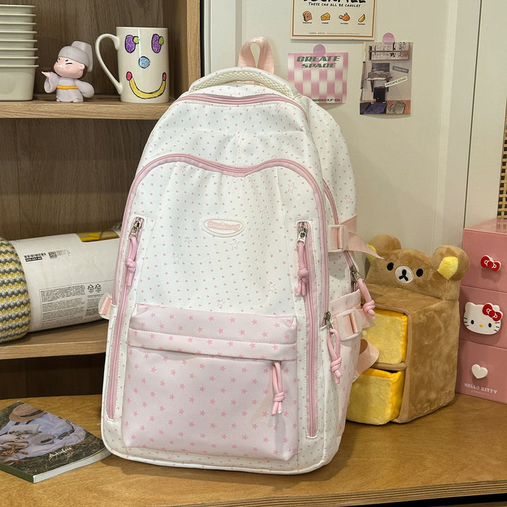 Decorative Star-Patterned Backpack Kalsten