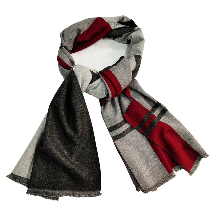 Women's Elegant and Warm Scarf with Modern Check Pattern Kalsten