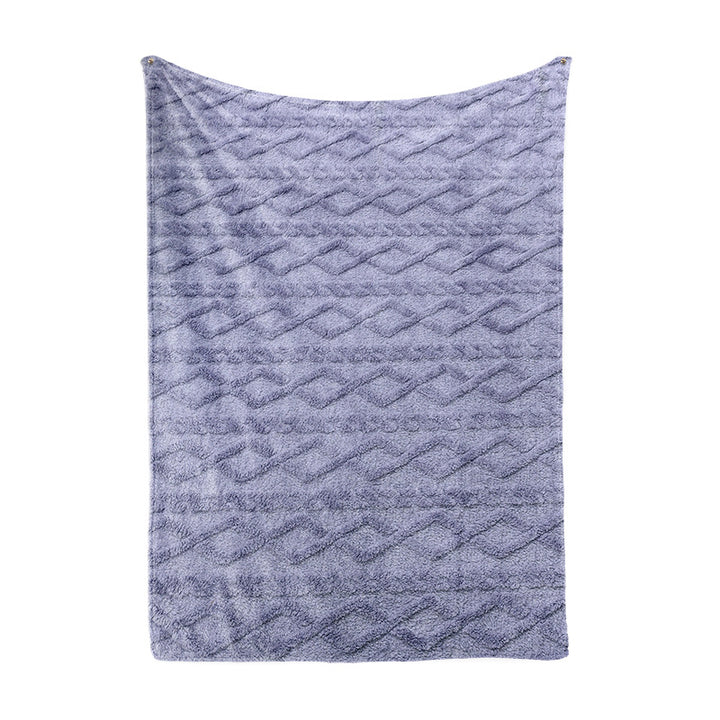 Ladies Cozy Microfiber Quick Change Blanket in Modern Checkered Pattern Kalsten