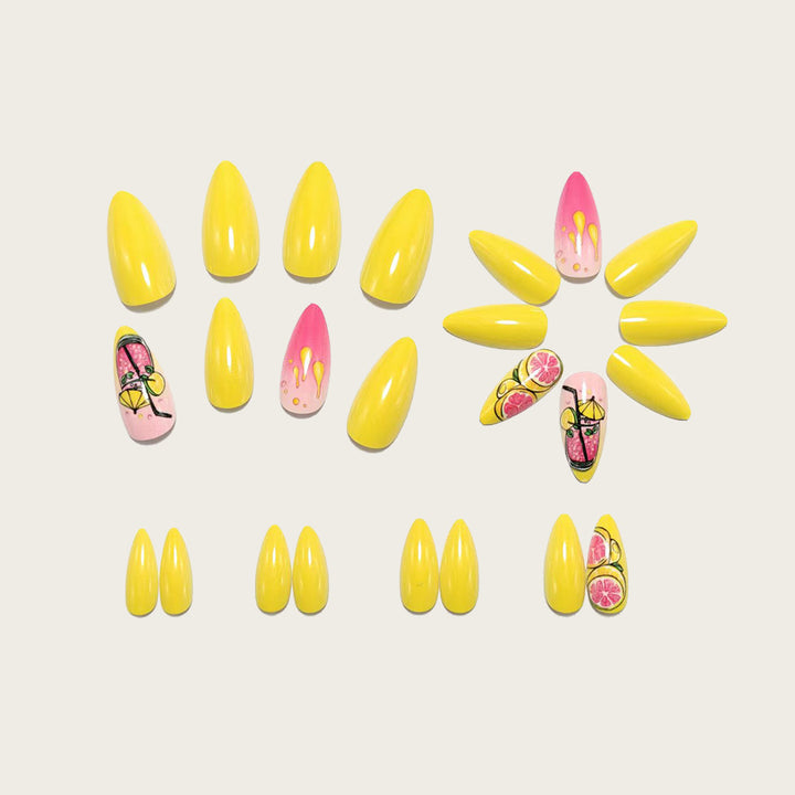 Artificial nails in cheerful cocktail design Kalsten