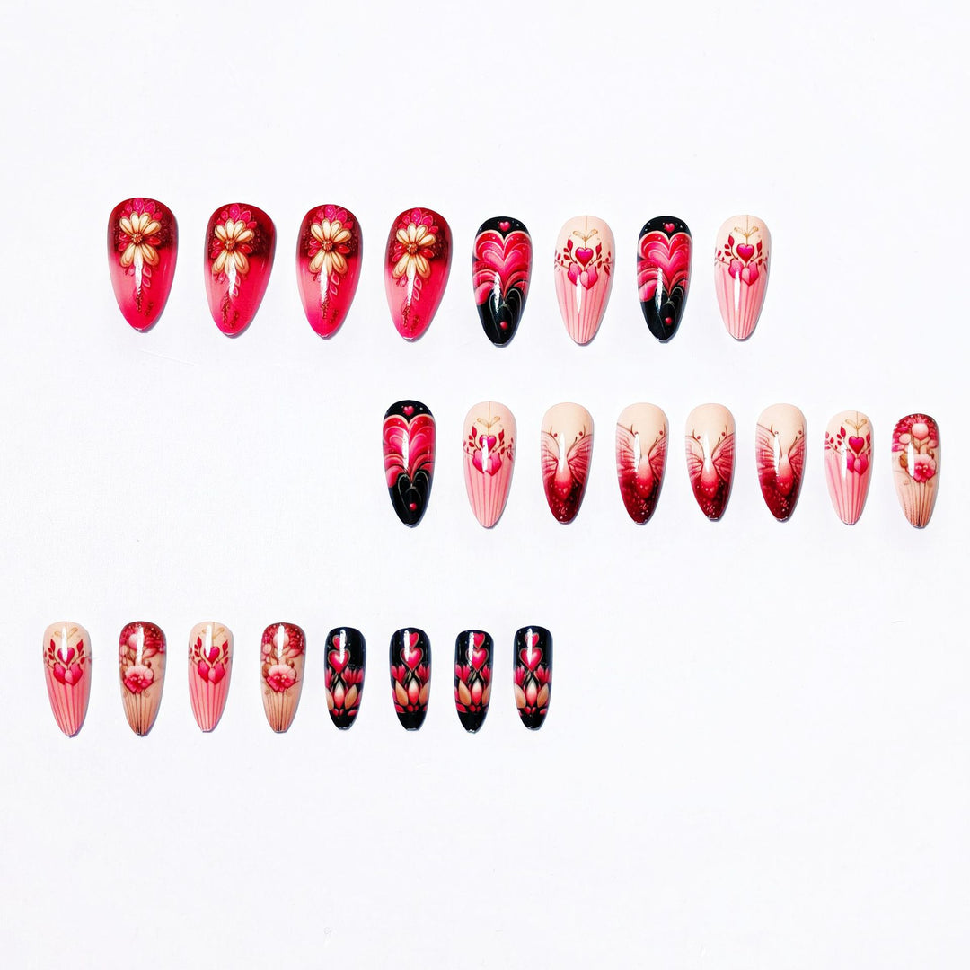 Romantic Floral Nail Art Design Kalsten