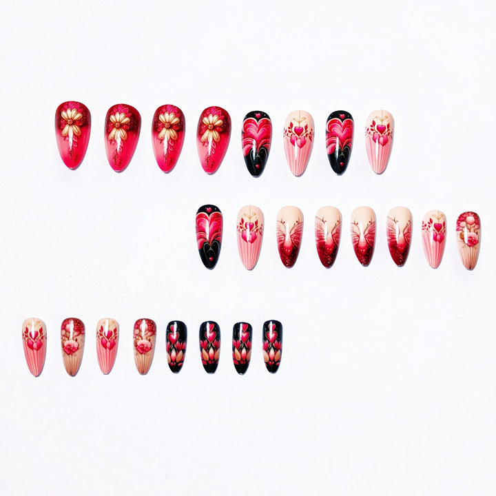 Romantic Floral Nail Art Design Kalsten