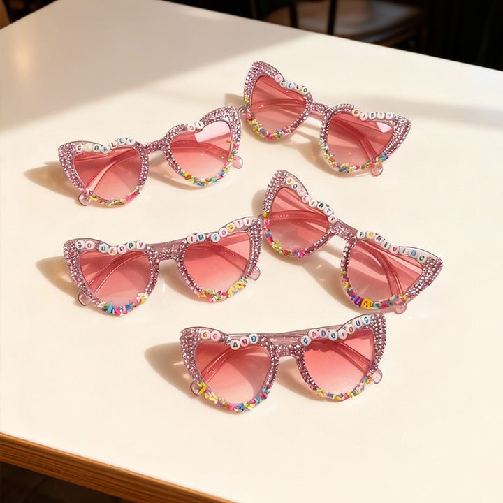 Decorative Cat-Eye Sunglasses with Rhinestones Kalsten