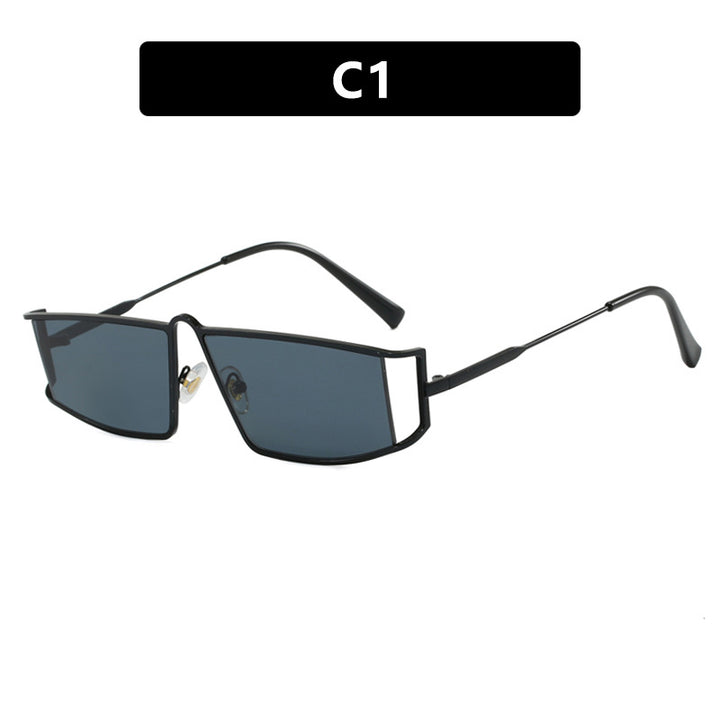 Ladies trendy sunglasses in a futuristic design with square lenses Kalsten