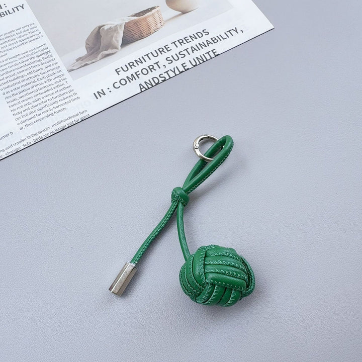 Stylish Knotted Leather Keychain Kalsten