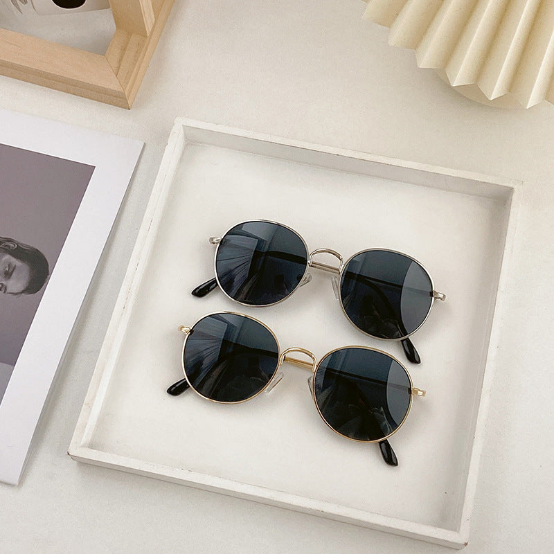 Fashion Round Sunglasses with Golden Frame Kalsten