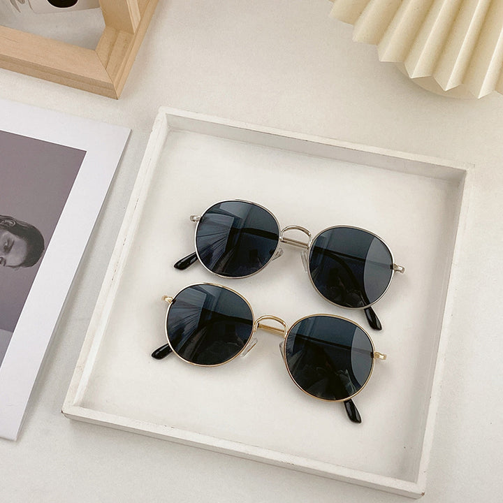 Fashion Round Sunglasses with Golden Frame Kalsten
