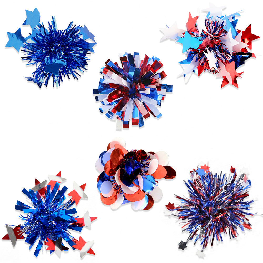 Unisex nan lightweight hand pompon made of shiny metallic foil ideal for cheerleading and fan merchandise Kalsten