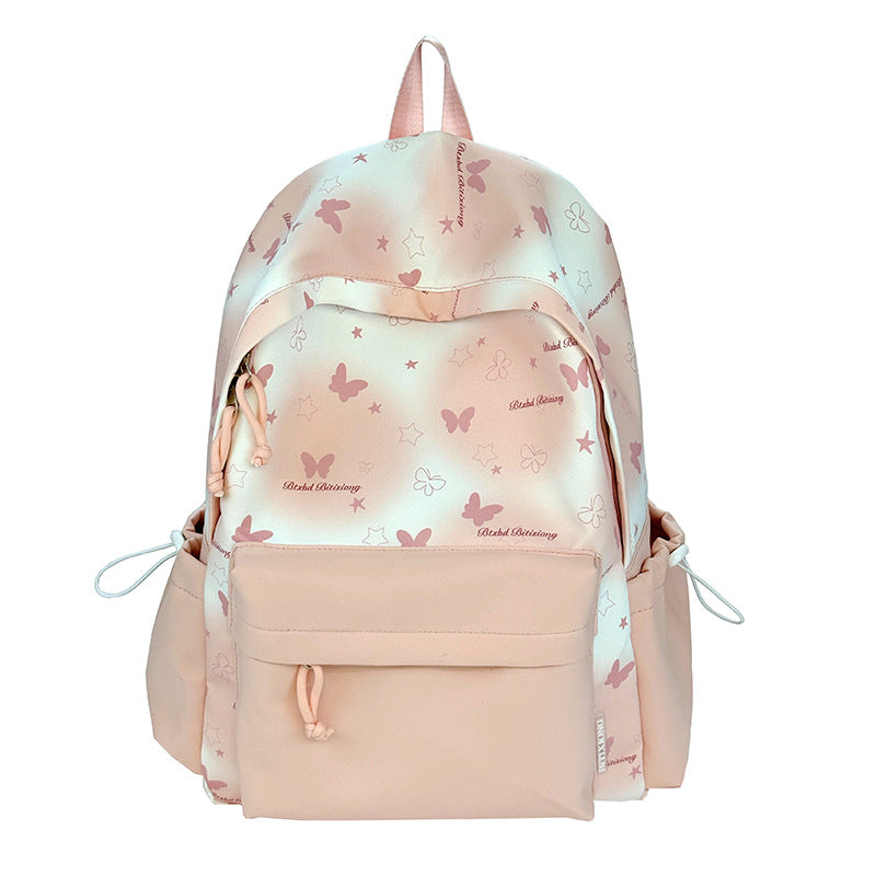 Leisure Backpack with Floral Appliqués Kalsten