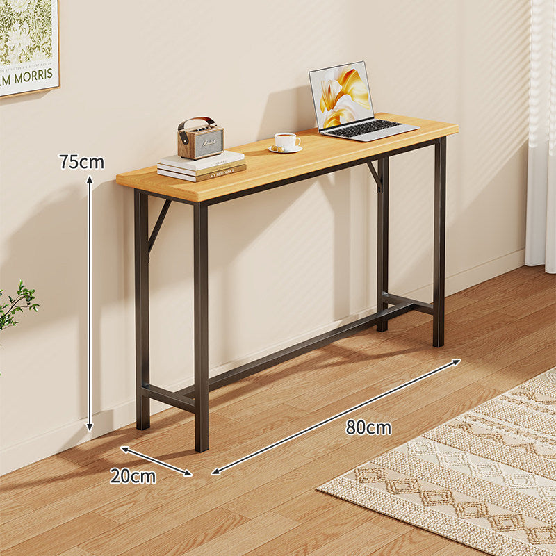 Narrow Industrial Console Table with Slim Profile