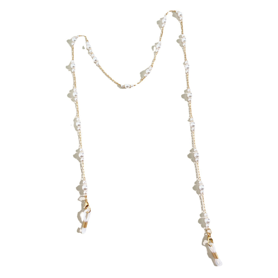 Elegant Pearl-Embellished Eyewear Chain Kalsten