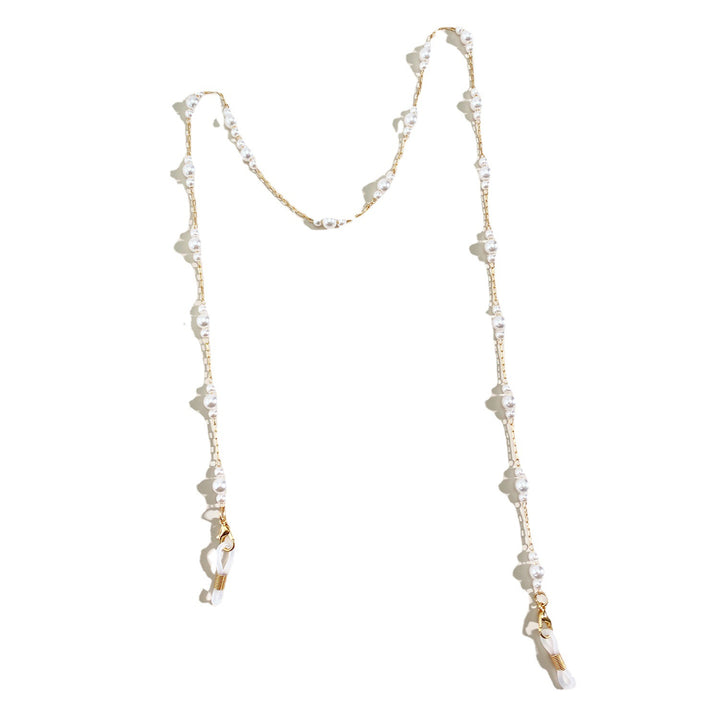 Elegant Pearl-Embellished Eyewear Chain Kalsten
