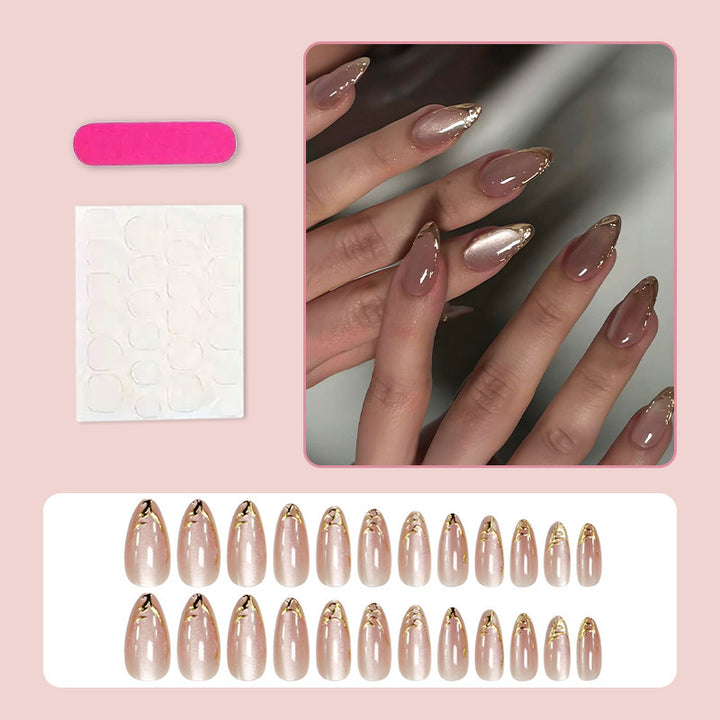 Elegant Stiletto Gel Press-On Nail Set Kalsten