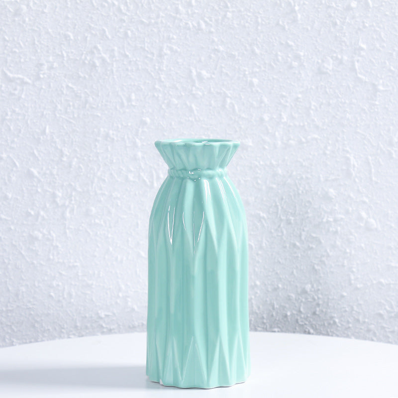 Elegant Textured Ceramic Flower Vase Kalsten 1790310307