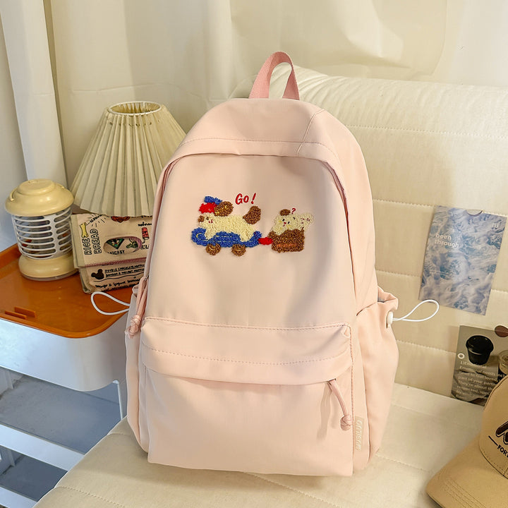 Cute Embroidered Animal-Themed Backpack Kalsten