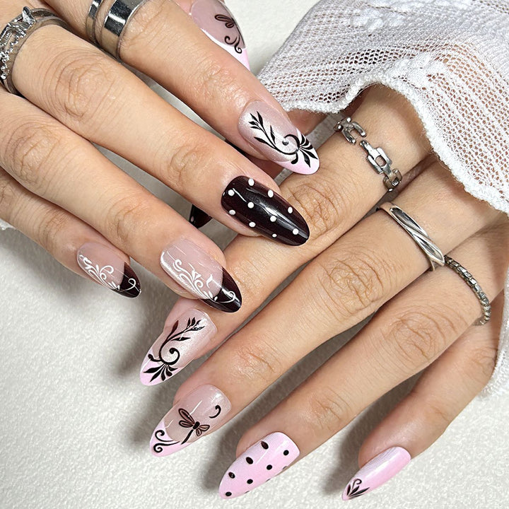Premium Artistic Press-On Nail Set Kalsten