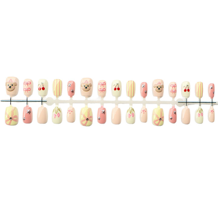 Playful Themed Press-On Nail Art