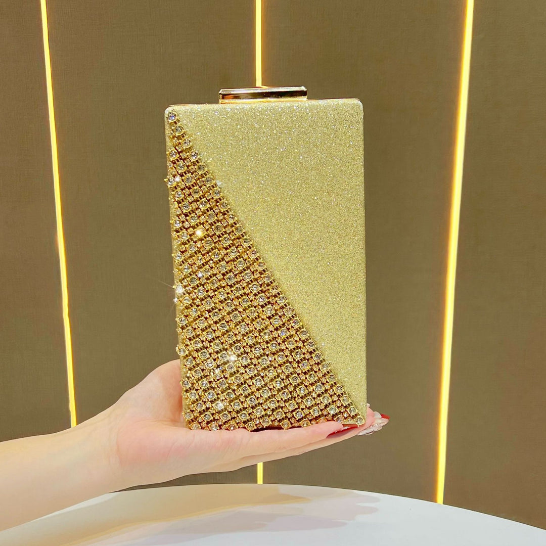 Crystal-Studded Box Clutch