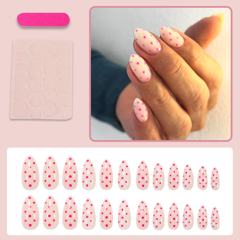 Artificial nail set with playful dots and elegant design Kalsten