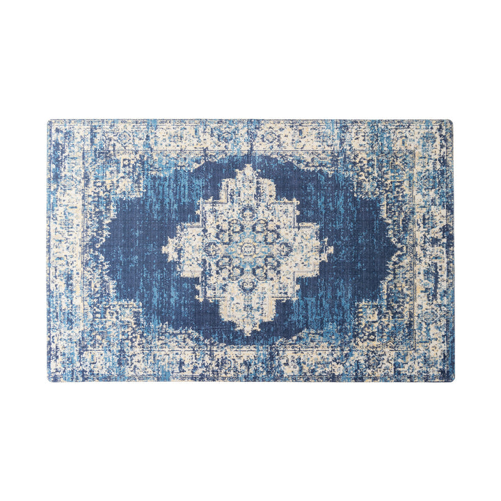 Living room rug in oriental suzani style with fine border Kalsten
