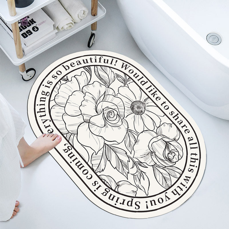 Elegant Decorative Bathroom Mat
