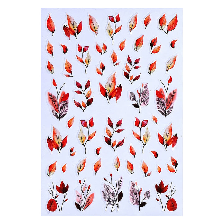 Autumn-Themed Nail Art Sticker Set