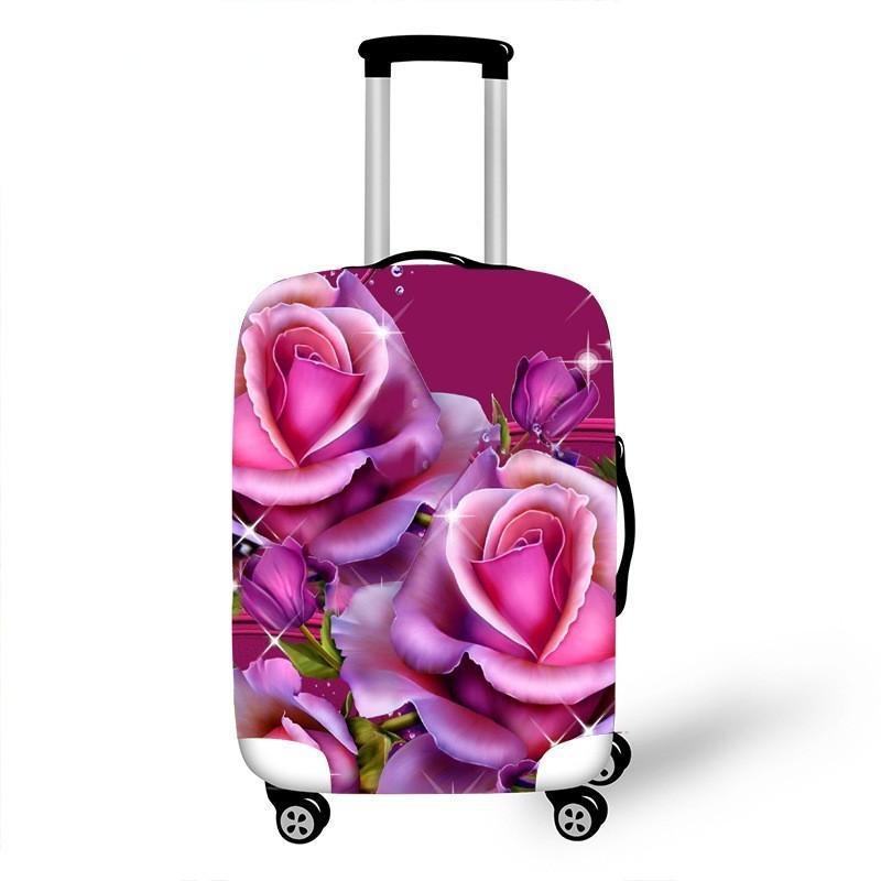 Women's hardshell travel suitcase with floral design Kalsten