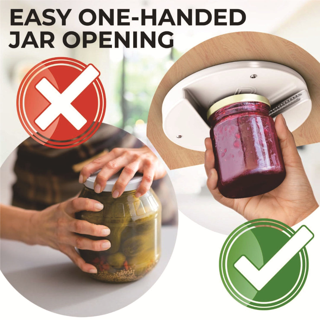 Automatic Under Cabinet Mason Jar And Bottle Lid Opener