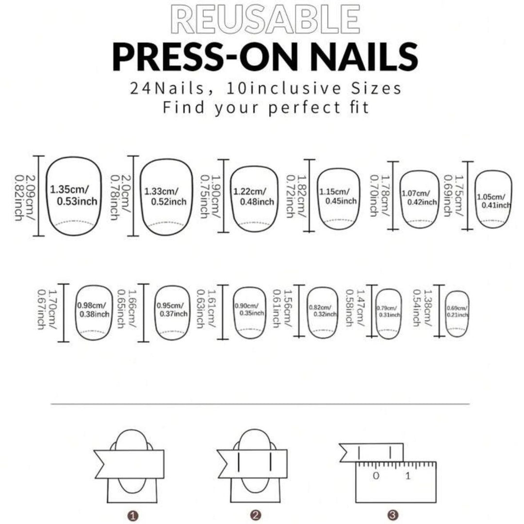 Creative Art Nail Set with Vibrant Patterns Kalsten