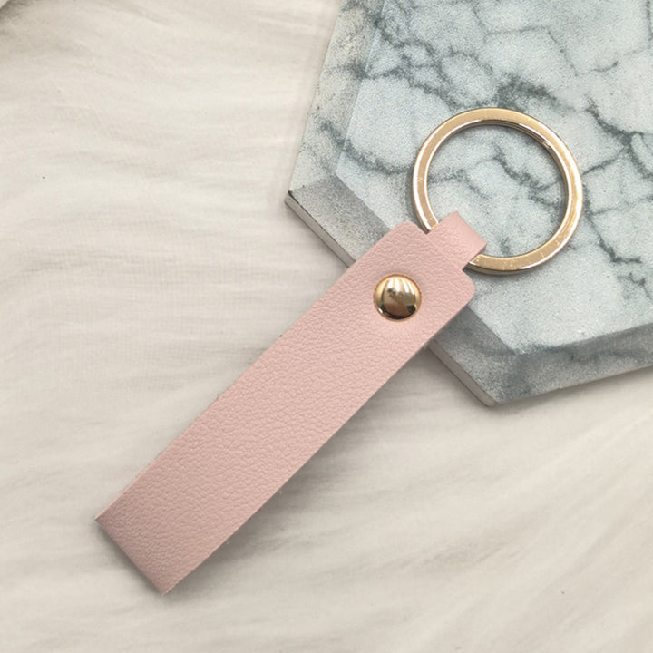 Unisex keychain made of high-quality artificial leather with stylish design Kalsten