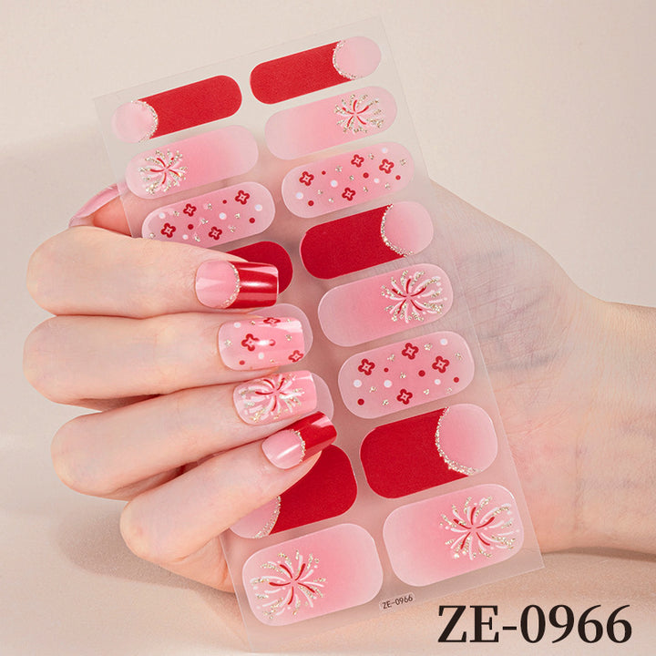 Holiday-Themed Nail Wraps