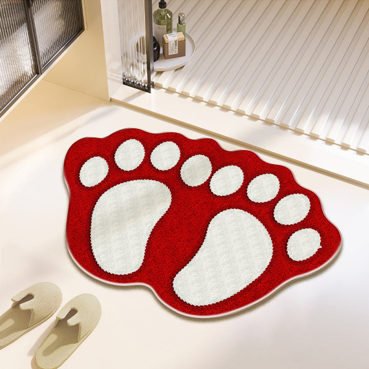 Fun Paw Print Bath Mat Kalsten