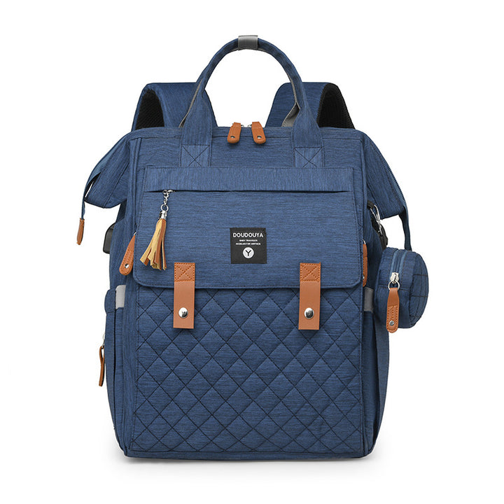 Multi-Functional Quilted Travel Backpack Kalsten