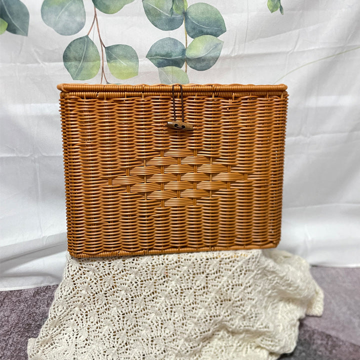 Handcrafted Wicker Storage Basket Kalsten