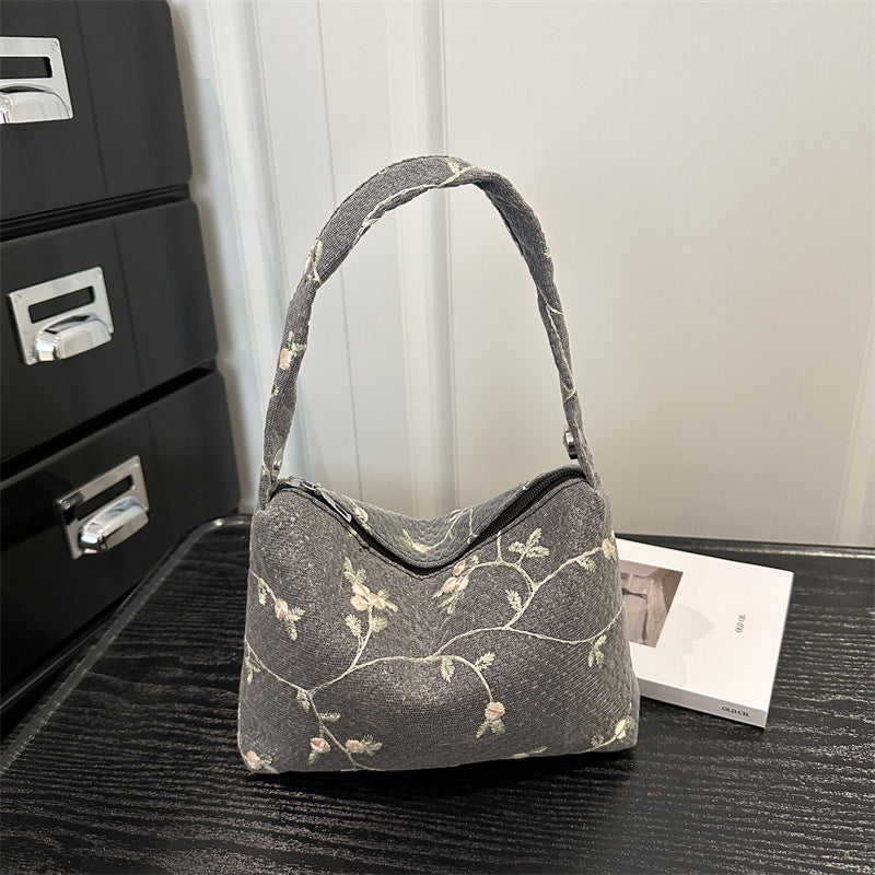 Floral Embroidered Handbag
