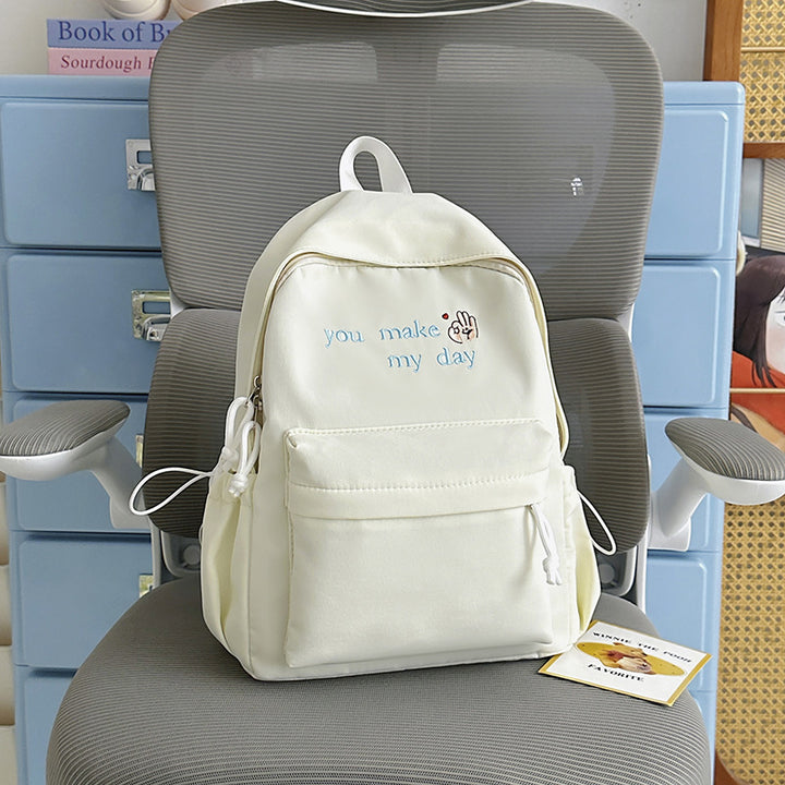 Casual Embroidered Mini Backpack Kalsten