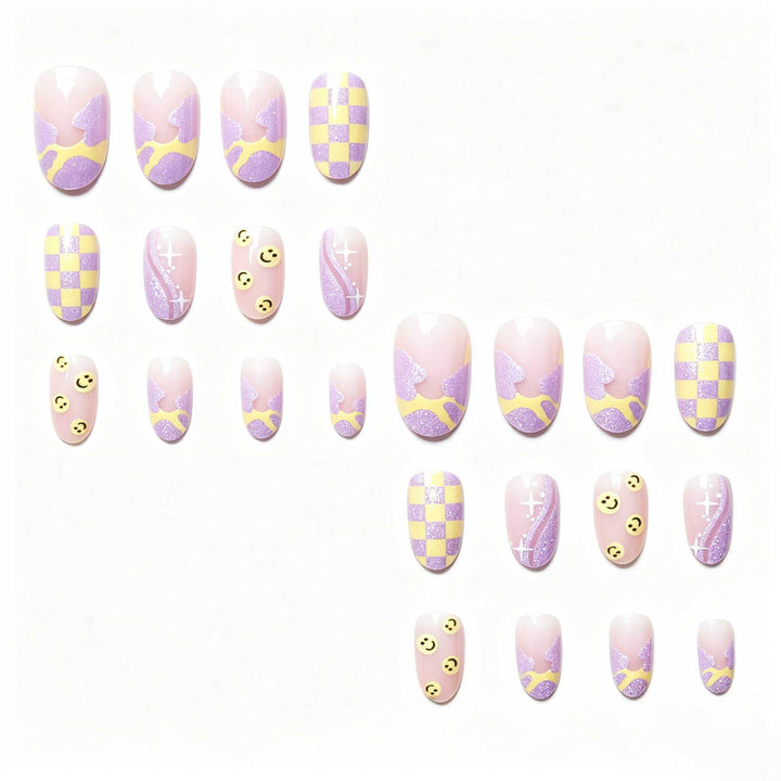 Artistic Patterned Gel Nail Art