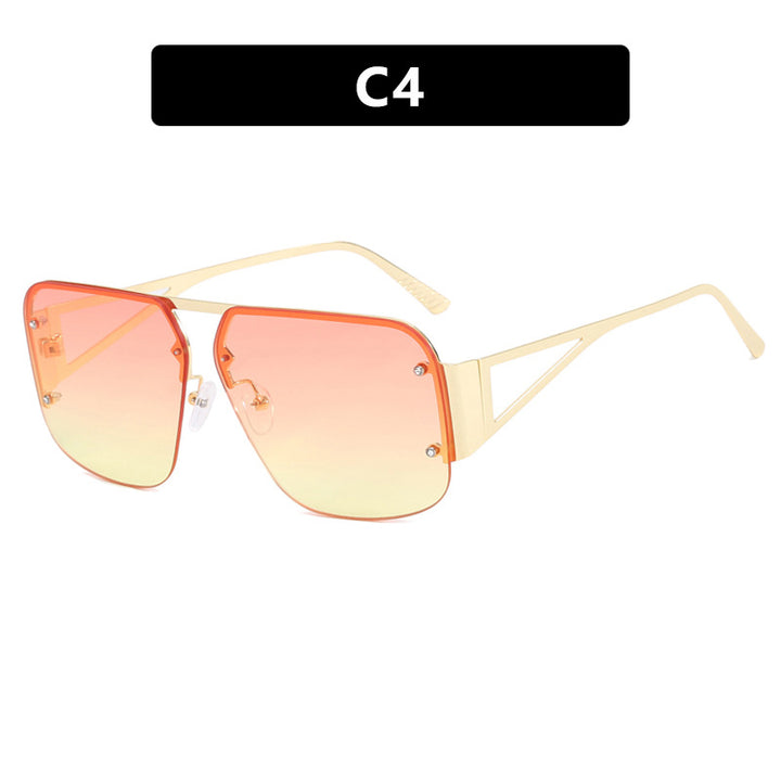 Women's oversized geometric sunglasses with smooth lines and protective UV filter Kalsten