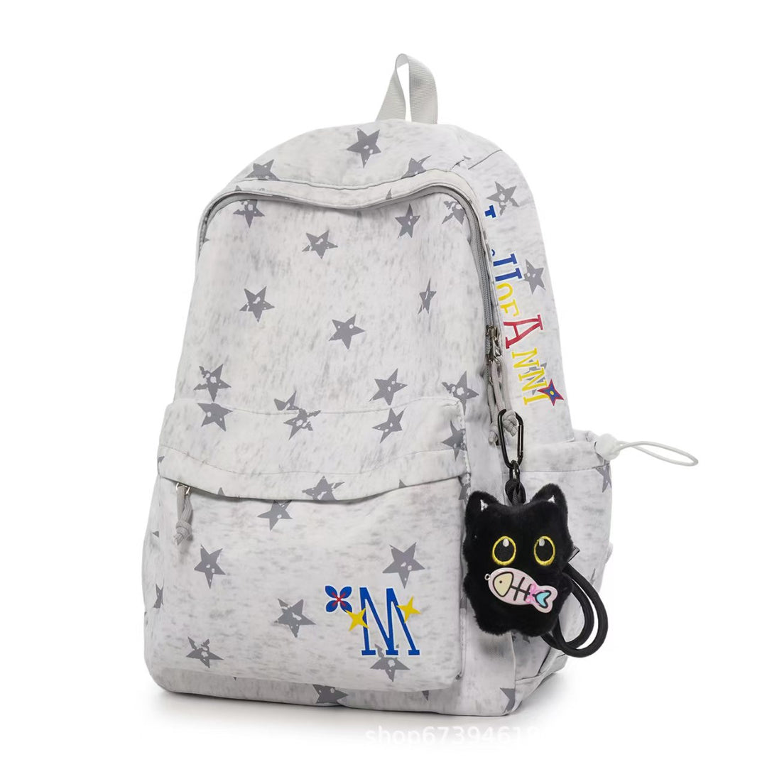 Star-Patterned Daily Use Backpack Kalsten
