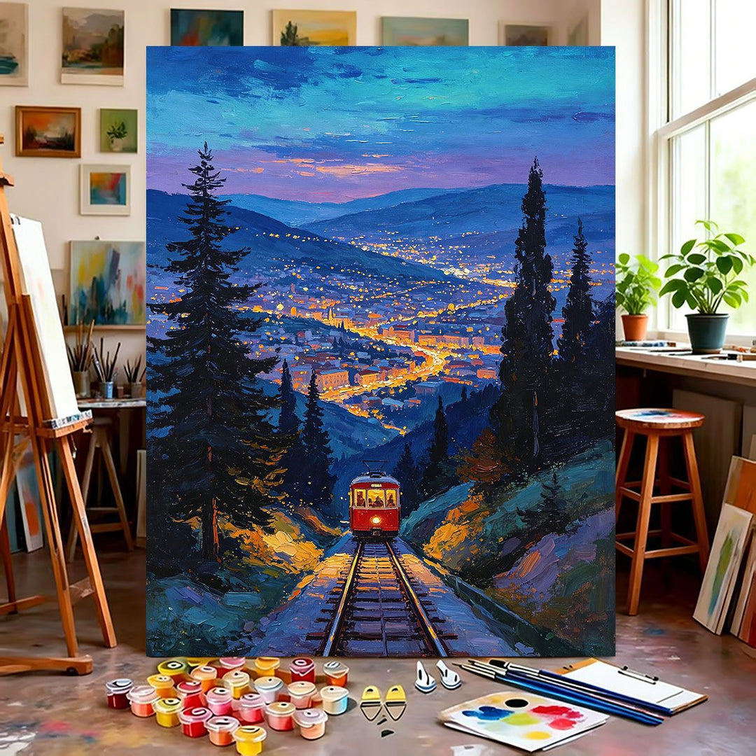 Mountain Scenery Canvas Art Kalsten