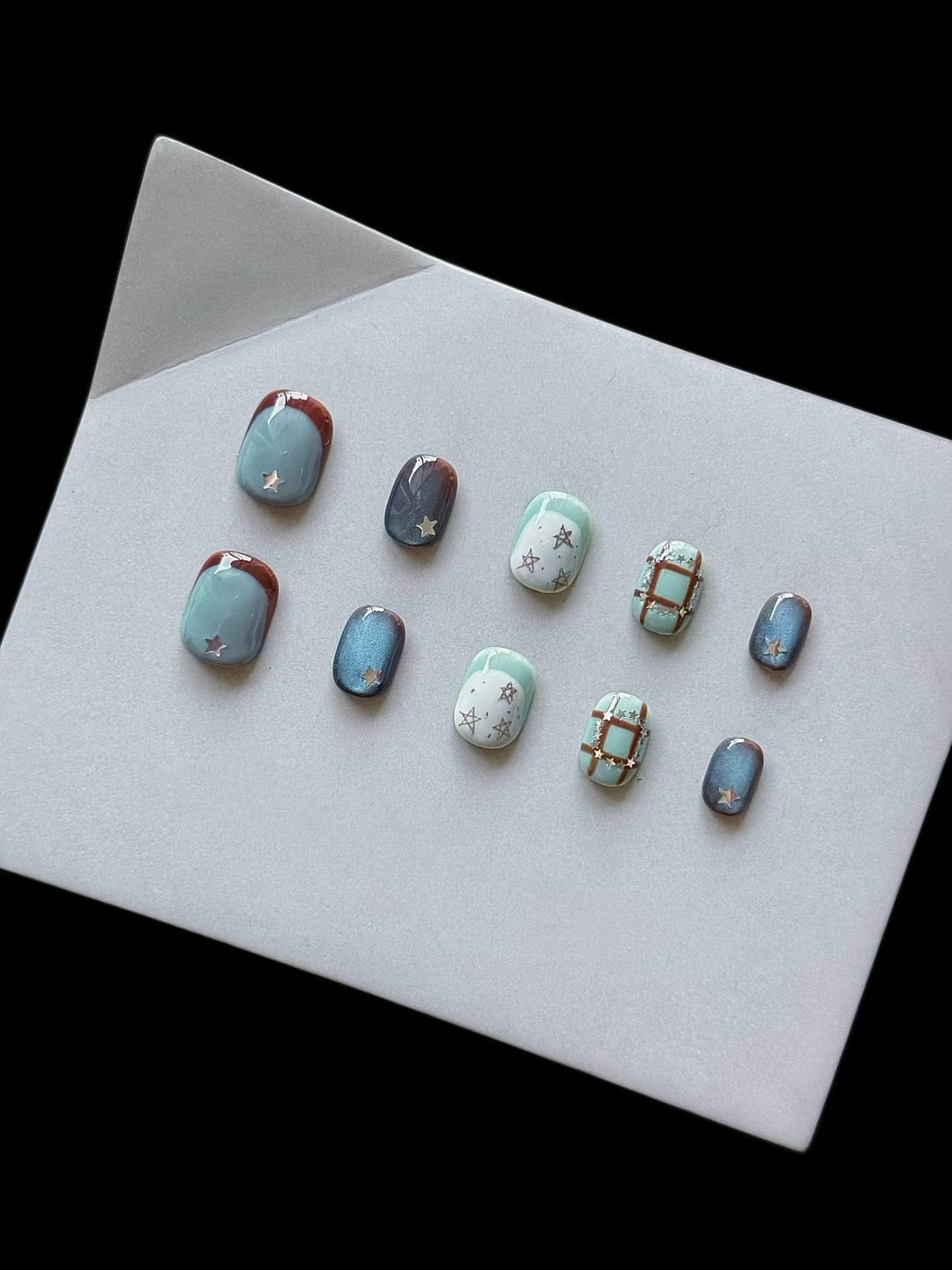 Custom Artistic Press-On Nails Collection