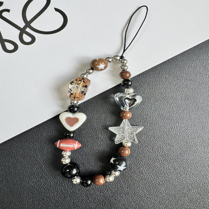 Themed Charm Beaded Phone Lanyard Kalsten