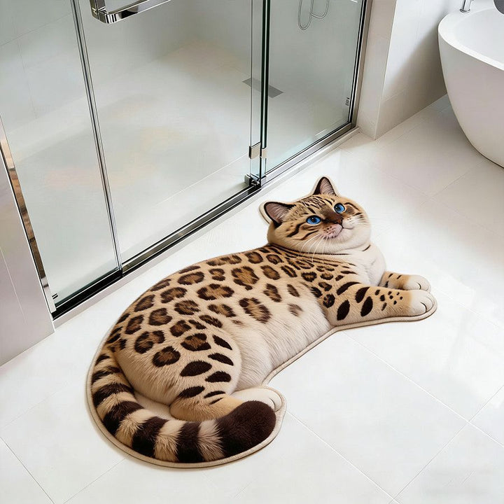 Cat-Shaped Bath Mat Kalsten